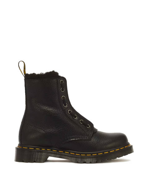 Dr. Martens — Boots 1460 Serena en Cuir Milled Nappa à Zip et Lacets