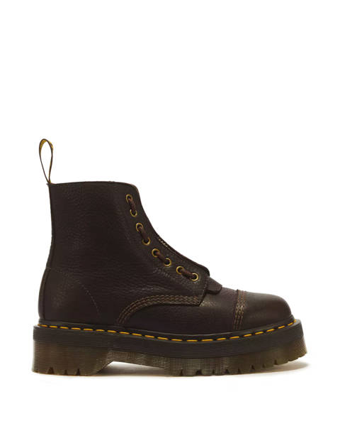 Dr. Martens — Boots Plateformes Sinclair en Cuir Ambassador