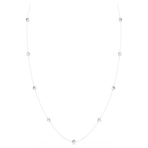 Swarovski — Swarovski Sautoir Chroma Étoile, Banc, Métal rhodié