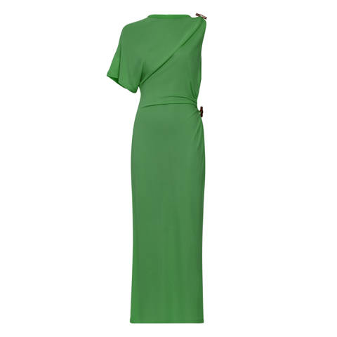 Longchamp — Robe – Jersey crêpe - Matcha
