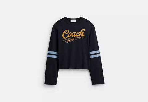 Coach — Coach Chemise Sportive À Manches Longues En Coton Biologique