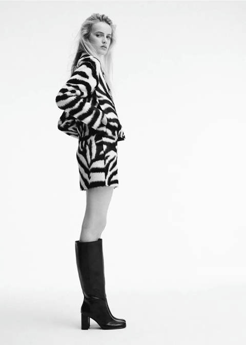 Mango — Bottines hautes talon bloc