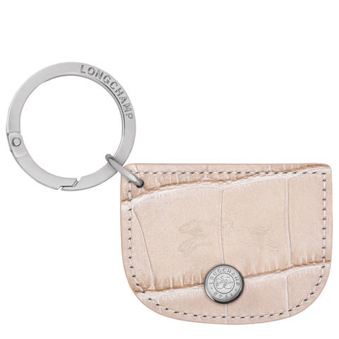 Longchamp — Porte-clés Re-Play – Cuir - Craie