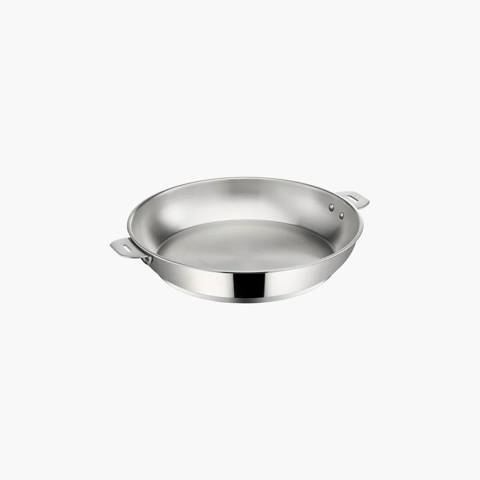 LAGOSTINA — Poêle Salvaspazio en acier inoxydable LAGOSTINA Poêle inox non revêtu Salvaspazio
