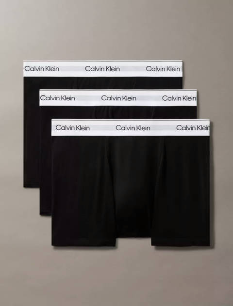 Calvin Klein — Lot de 3 boxers courts relaxed - Icon Cotton Stretch