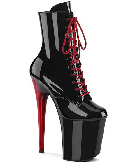 Pleaser — FLAMINGO-1020 : L'audace du coloris, la signature du vertige – Noir et Rouge
