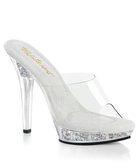 Fabulicious — Mules Transparentes Strass AB Fabulicious LIP 101RSI