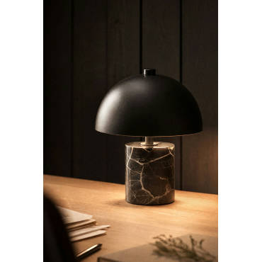 Sklum — Lampe de table LED sans fil fer et pierre Nicolas