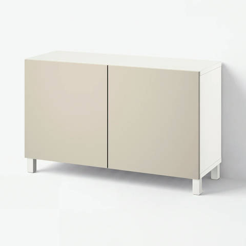 IKEA — BESTÅ – Combinaison rangement portes, 120x42x74 cm