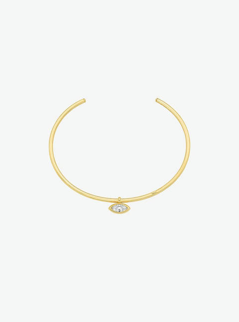 Michael Kors — Michael Kors Collier ras-du-cou à zircone cubique taille marquise