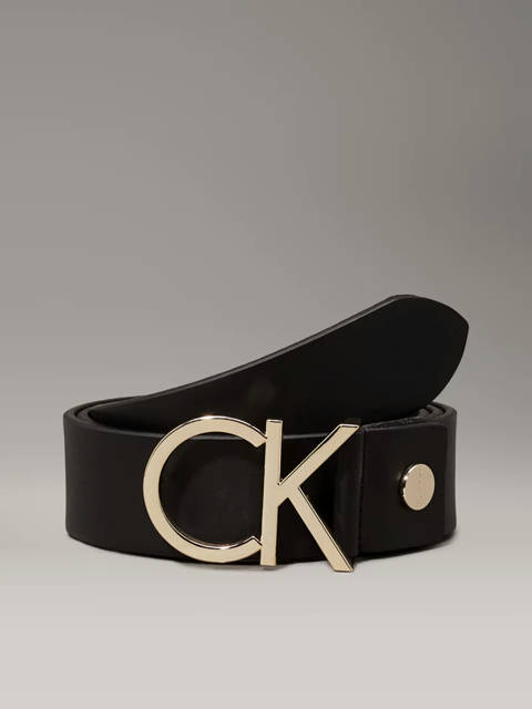Calvin Klein — Ceinture en cuir avec logo