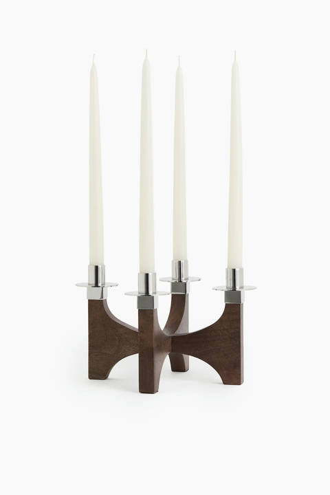 H&M Home — Chandelier en bois – Marron foncé