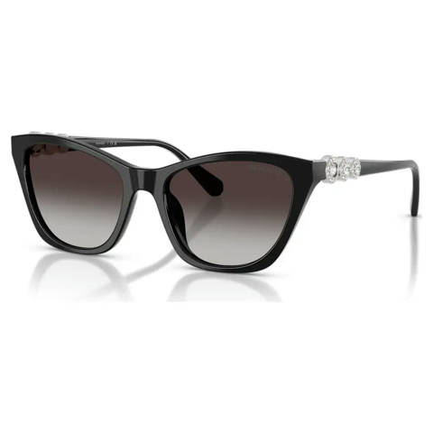 Swarovski — Swarovski Lunettes de soleil Style Cat-eye, SK6068, Noires