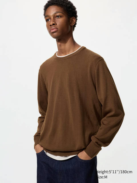 Uniqlo — Pull 100% laine mérinos