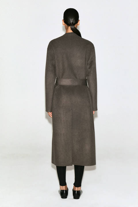 COS — Manteau ceinturé en mélange de laine double face
