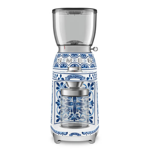 Smeg — Broyeur à café Blu Mediterraneo Collaboration Dolce&Gabbana - Esthétique Années 50 CGF01DGBEU