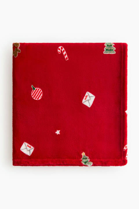 H&M Home — Plaid en tissu polaire à motif