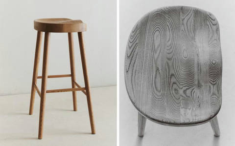 Zara Home — Tabouret bois frêne