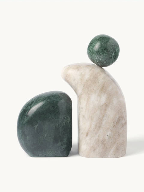 Westwing — Objets décoratifs en marbre Nati, 2 pièces