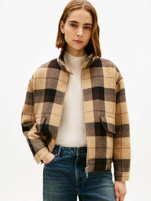 Tommy Hilfiger — Veste Harrington décontractée à carreaux