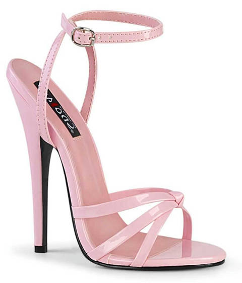 Devious — Sandales Stilettos DOMINA-108 : L'Élégance de l'Autorité à Talon 14 cm – Rose Vernis