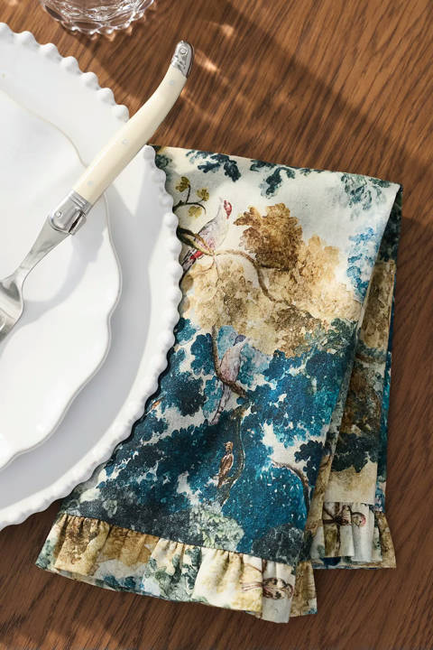 Anthropologie — Serviettes à motifs Brynn, ensemble de 2