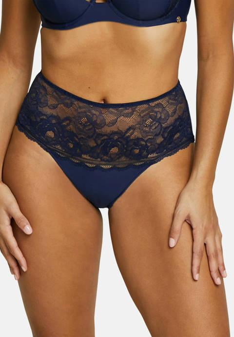 Sans Complexe — Culotte taille haute Lily Bleu Marine