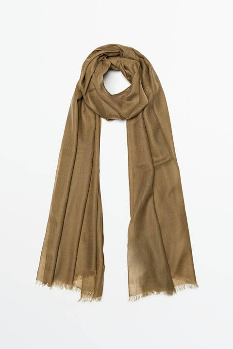 Massimo Dutti — Écharpe légère 100 % laine