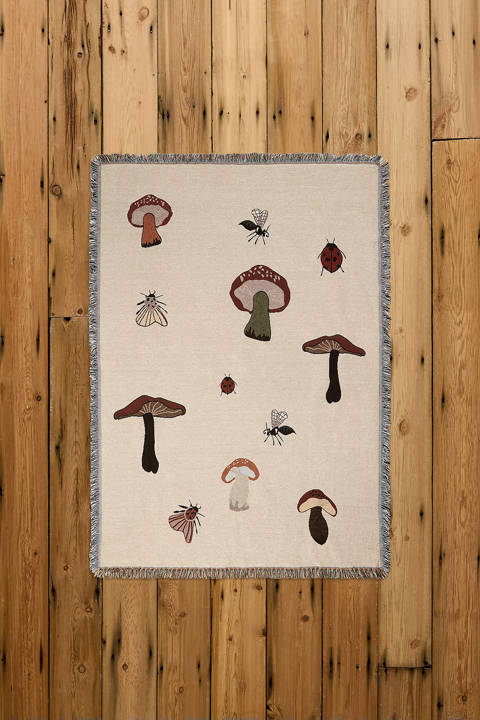 Anthropologie — Couverture Forest en coton 100% Ferm Living
