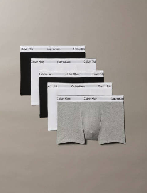 Calvin Klein — Lot de 5 boxers courts relaxed - Icon Cotton Stretch