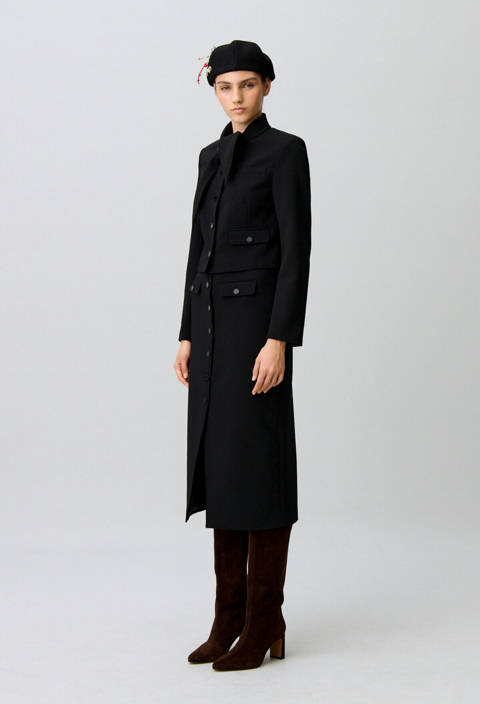 Claudie Pierlot — Jupe midi – Noir