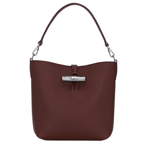 Longchamp — Sac seau XS Le Roseau – Cuir - Bordeaux