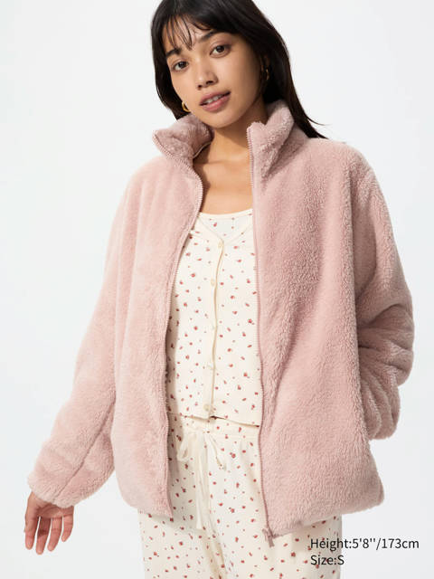 Uniqlo — Veste zippée en polaire duveteuse