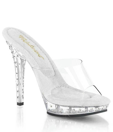 Fabulicious — Mules Strass LIP-101SDT : Le Serti de Cristaux Captivant LBDHT