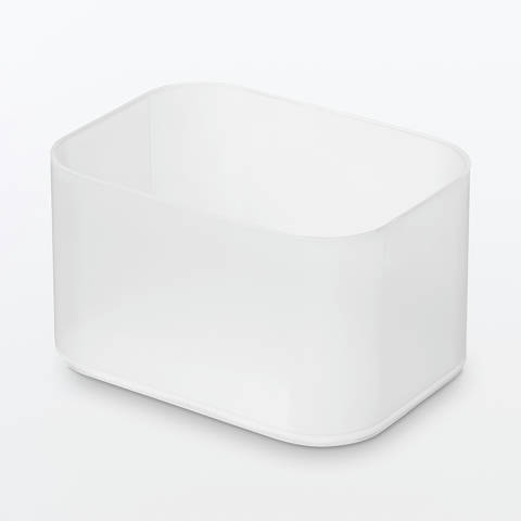 MUJI — Support d'organisateur de cosmétiques - Transparent - 15 x 11 x 8,6 cm