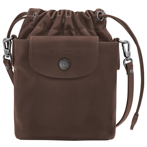 Longchamp — Sac seau XS Le Pliage Xtra – Cuir - Moka