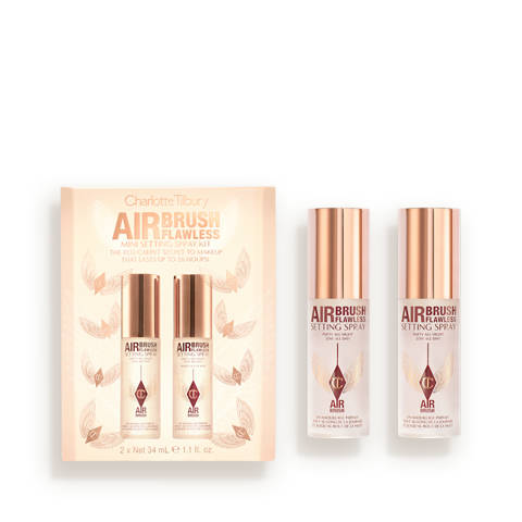 Charlotte Tilbury — Airbrush Flawless Mini Setting Spray Kit – Travel Size Face Kit