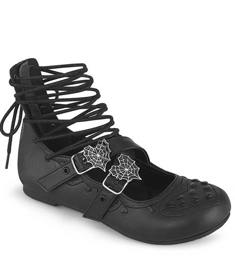 DEMONIA Cult — Ballerines Montantes DAISY-11 : L'Alliance du Gothique et du Romantisme