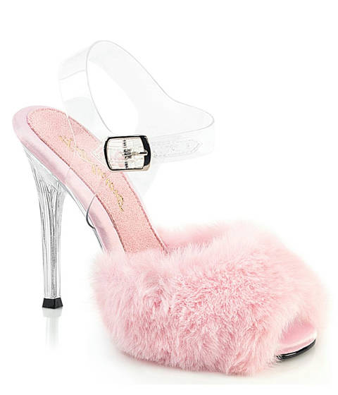 Fabulicious — Sandales Fourrure Rose Fabulicious GALA-08FUR