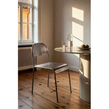 Sklum — Chaise de salle à manger en inox Narnial