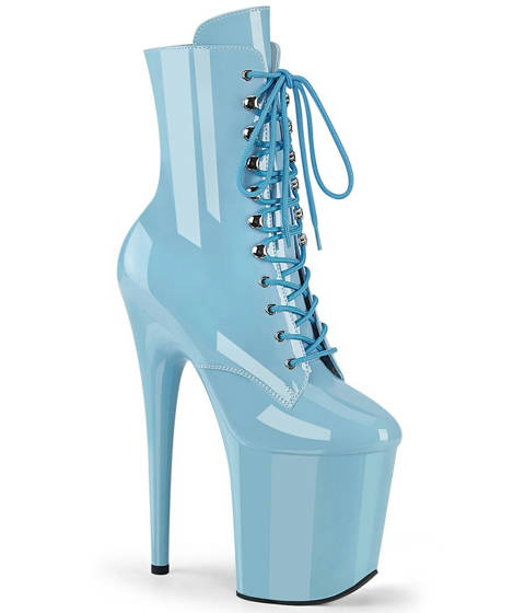 Pleaser — FLAMINGO-1020 : L'audace colorée de la bottine plateforme iconique – Bleu