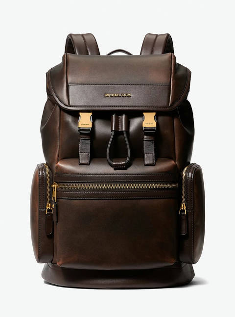 Michael Kors — Michael Kors Sac à dos Hudson en cuir bruni