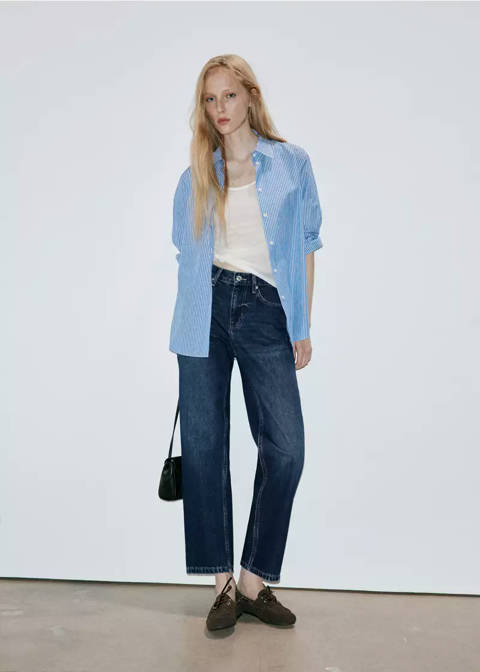 Mango — Jean droit taille normale