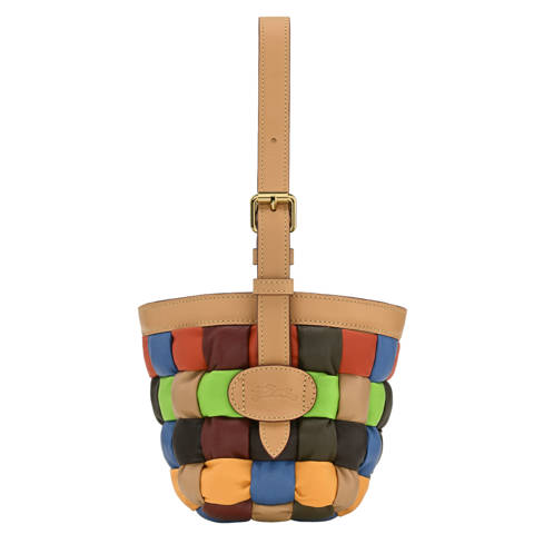 Longchamp — Sac seau S Re-Play – Cuir - Multicolore