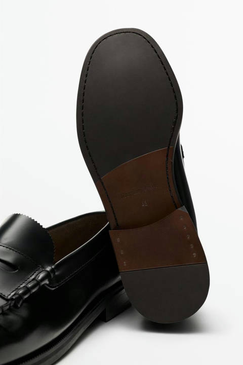 Massimo Dutti — Mocassin en cuir à mors