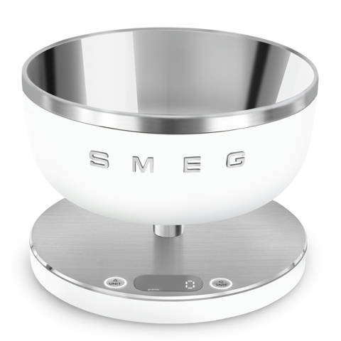 Smeg — Balance de cuisine Blanc Mat Esthétique Collezione KSC01WHMWW