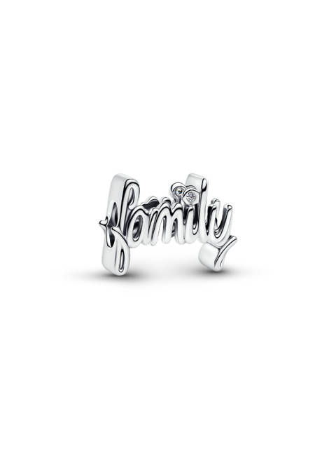 Pandora — Charm family en lettres cursives