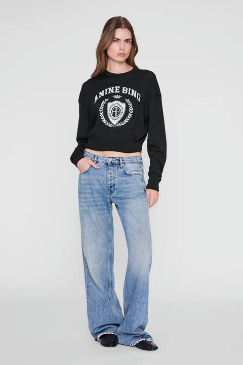 Anine Bing — Mia Sweater - Charcoal
