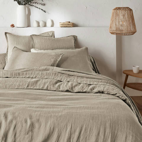 La Redoute Interieurs — Housse de couette en lin lavé, base boutonnée, LINOT