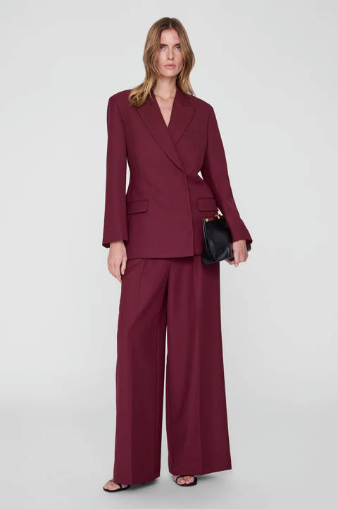 Anine Bing — Aretha Blazer - Burgundy
